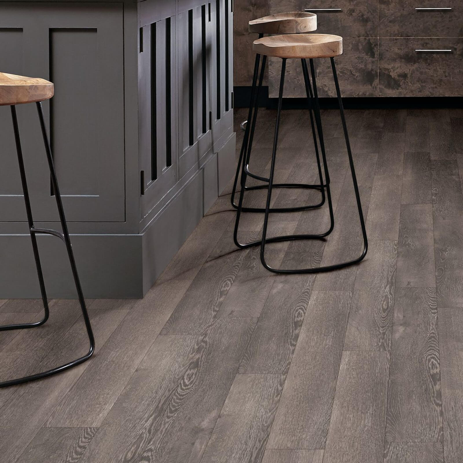 Bar stool on vinyl flooring | Allied Flooring & Paint