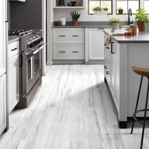 Luxury vinyl flooring in a kitchen | Allied Flooring & Paint