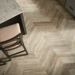 Tile flooring in kitchen | Allied Flooring & Paint