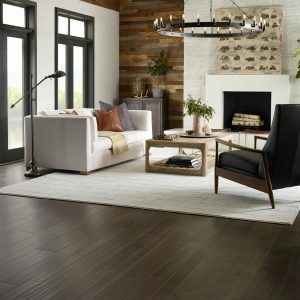 Hardwood flooring in living room | Allied Flooring & Paint