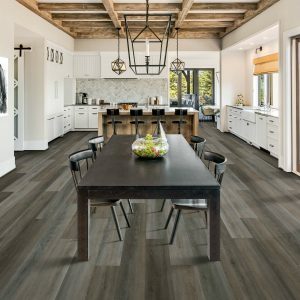 Laminate flooring in dining room | Allied Flooring & Paint