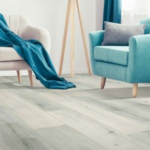 Laminate flooring in living room | Allied Flooring & Paint