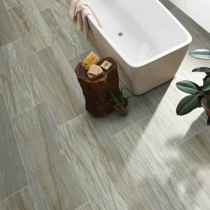 Tile flooring in bathroom | Allied Flooring & Paint