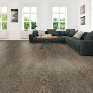 Hardwood flooring in living room | Allied Flooring & Paint