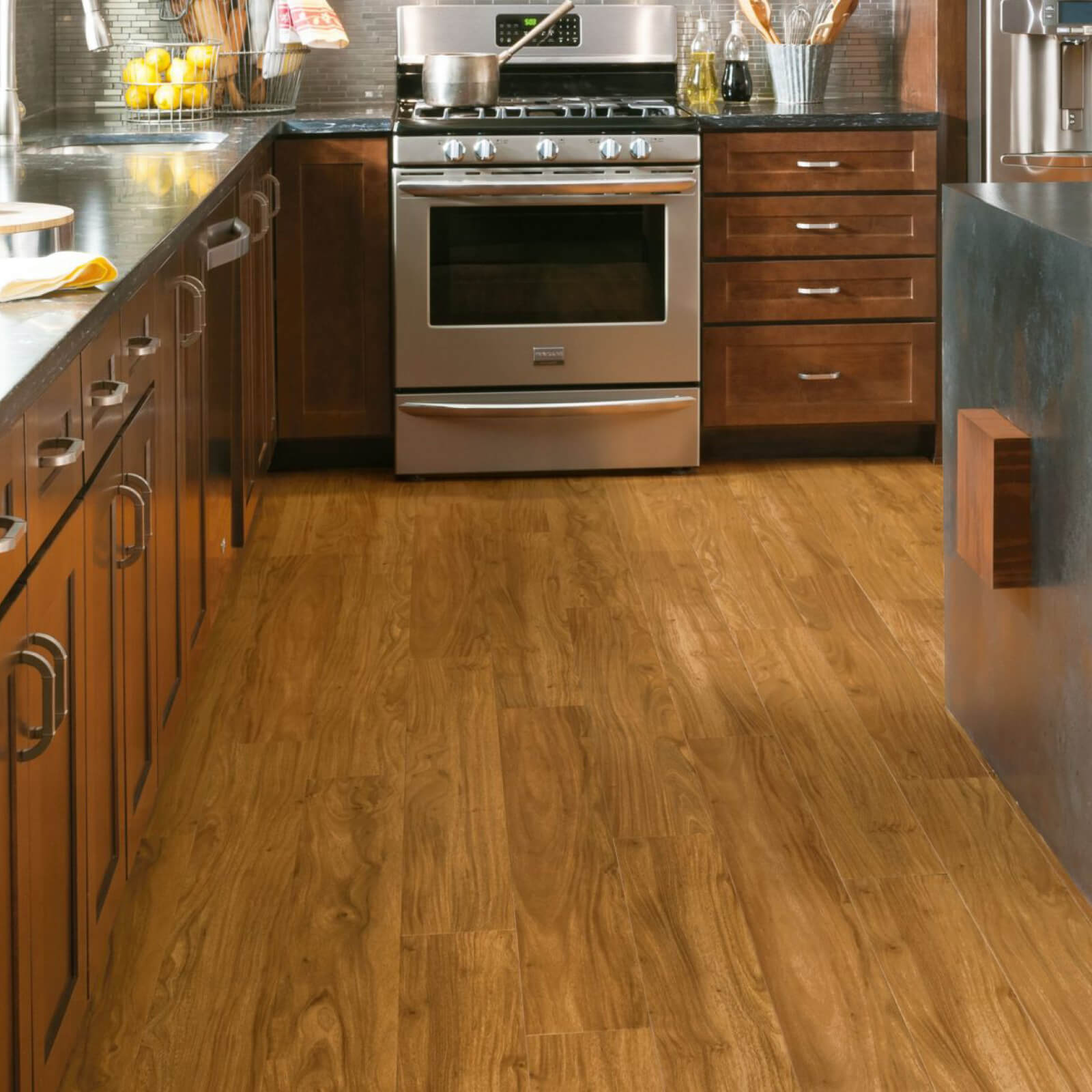 Vinyl flooring in kitchen | Allied Flooring & Paint