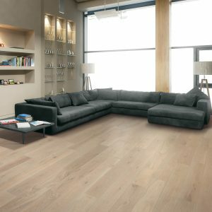 Luxury vinyl flooring in living room | Allied Flooring & Paint