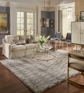 Area rug in living room | Allied Flooring & Paint
